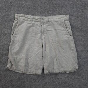 Patagonia Shorts Mens 38 Grey Back Step 10" Hemp Blend Hiking Camp Outdoors Logo